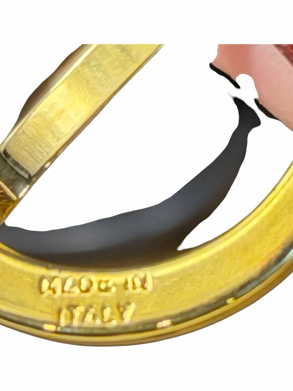 Streets Ahead Women's Brown Leather Belt with Gold Buckle Made In Italy Italian